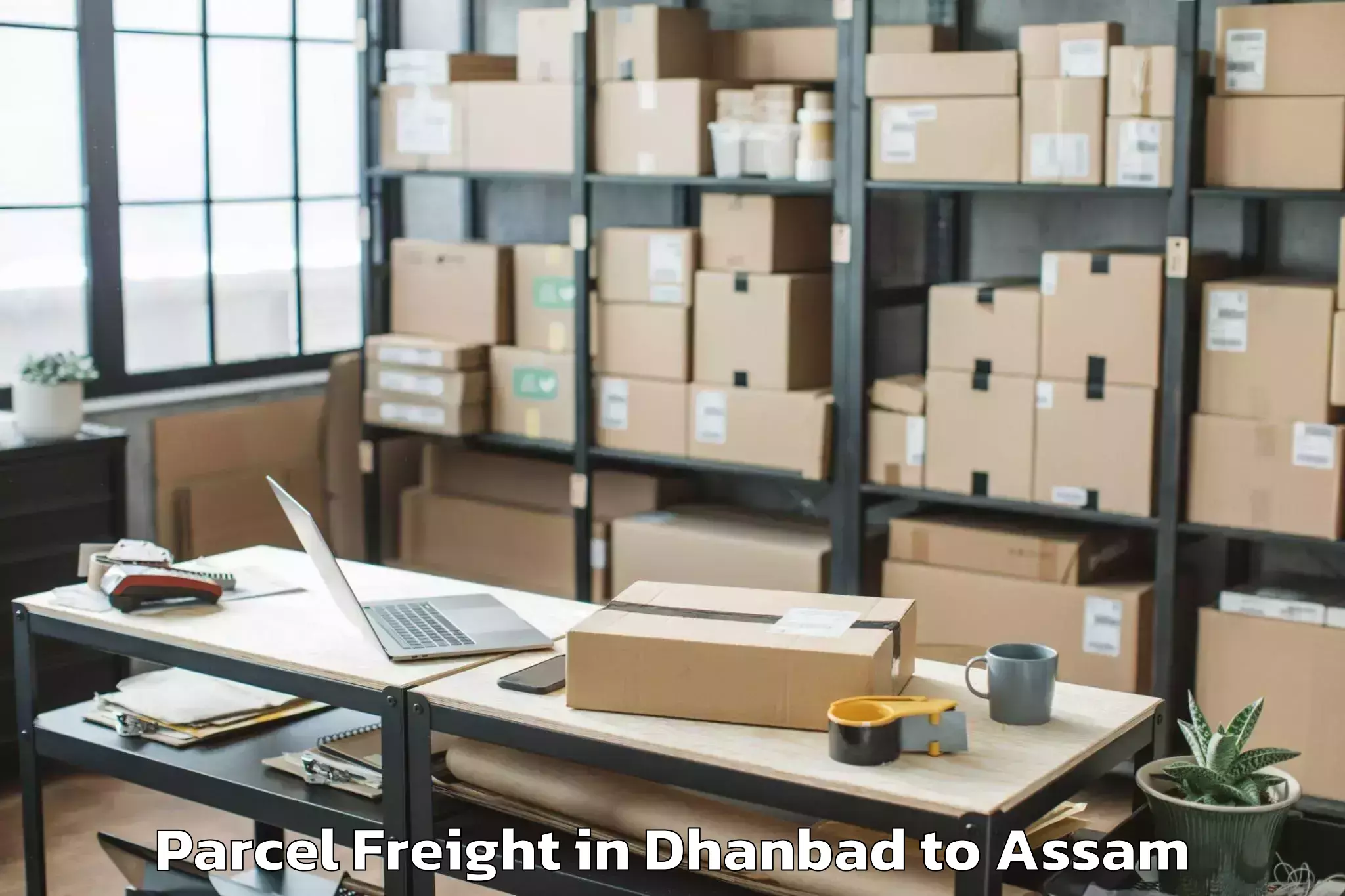 Top Dhanbad to Haflong Parcel Freight Available